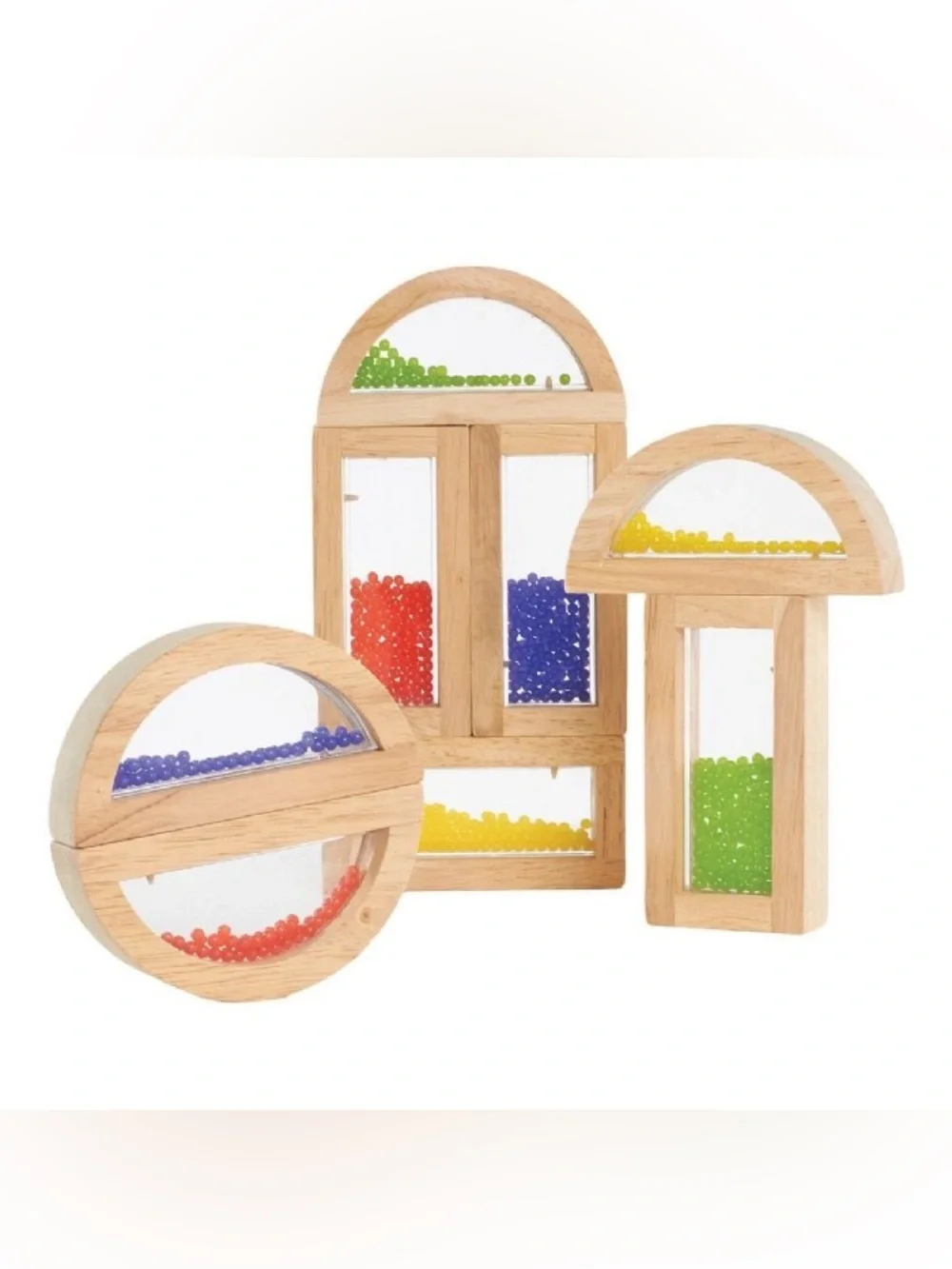 Wooden Sensory Bead Shakers - Multicolor